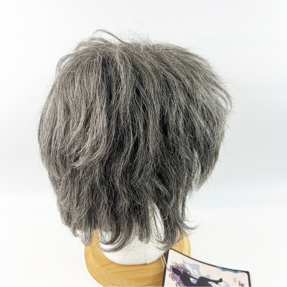 NWT Try Now Wig W3002 Dark Gray Short Style Kanekalon Bangs - Picture 6 of 9